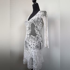 Saha Women's White Swim Cover-up